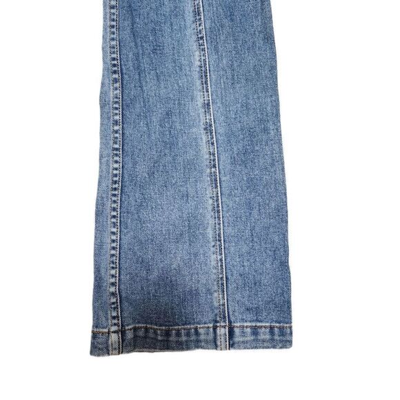 Levis Vintage Y2K RARE HTF Red Tab Sz 7 Groovy Zipper Flare Jeans - Picture 7 of 15